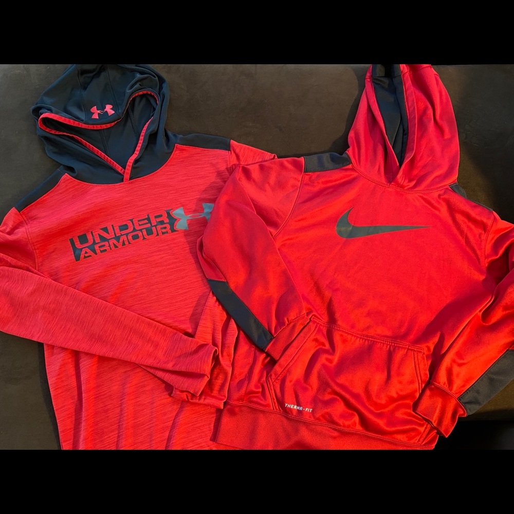 Boys XL Under Armour Nike Hoodie Sweatshirt Lot